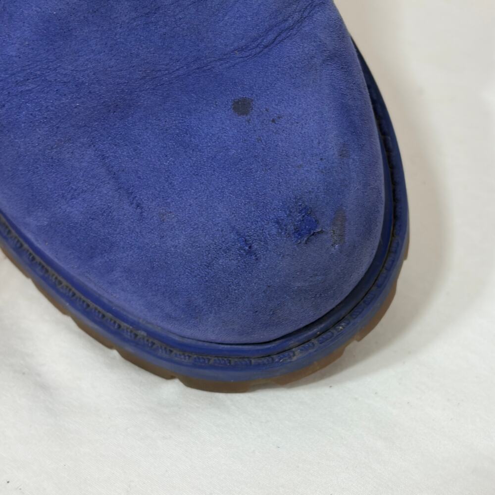 Timberland Boots Blue Suede Leather Womens Lace Up Primaloft 200 Gram School 6.5 - Picture 6 of 13